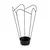 Opviq Stalak za kisobrane 60cm, Crni