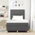 Vidaxl LED Box Spring Postelja Temno siva 120 x 190 cm blago