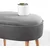 Atelier del Sofa Tabure 63x47x44cm, Sivo
