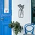 Wallity Zidna dekoracija Flower 1, 27x60 cm, 1.2mm, Crna