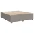 Vidaxl Box spring postelja z vzmetnico taupe 200x200 cm blago