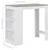 Den Barska miza s polico 110x50x103 cm bela