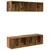 Set TV komoda Zidne 3 pcs Staro drvo Konstruirano drvo