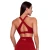 GymBeam Ignite Sports Bra Dark Red