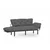 Atelier del Sofa Trosed na razvlačenje Nitta 185x85x70cm Sivi