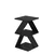 Hanah Home Klub sto Albeni, 29.6x54.2x29.6 cm, Tamnosivi