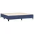 vidaXL vidaXL Box spring postelja z vzmetnico LED modra 200x200 cm blago, (20901306)