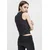 Womens space top blk/wht