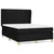 Vidaxl Box spring posteljni z vzmetnico črn 140x190 cm blago