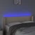 LED uzglavlje boja cappuccina 147x16x78/88 cm od umjetne kože