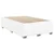 Vidaxl Box spring postelja z vzmetnico bel 120x200 cm umetno usnje
