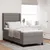 Vidaxl LED Box Spring Postelja z vzmetnico Taupe 80 x 200 cm blago