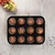Berlinger Haus Kalup za 12 mafina Matte Black Collection BH-7950N, Crni
