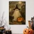 WallXpert slika na platnu 70100HALC-018, Halloween motiv sa duhom u veštičjem šeširu, crnim mačkama i bundevama, 70 x 100 cm