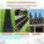 Costway Set 2 solarnih grelnikov za bazen 500x75 cm, solarni kolektorji