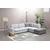 Atelier del Sofa Ugaona garnitura Loop 2 95x85x246cm Siva
