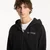 Mikina Dime Grid Zip Hoodie Black M