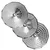 Manual mash maker device with 3 sieves, 36.2 cm, stainless steel - de