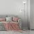 Rabalux Podna lampa sa 2 grla Action 4028, 178 cm, IP20, Srebrne boje