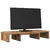 Stalak za monitor podesivi boja hrasta 60 x 24 x 10,5 cm drveni