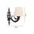OPVIQ Zidna lampa Lily Cream Black