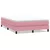 Box Spring krevet bez madracem ružičasti 160x220 cm baršun