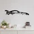 Wallity Zidna dekoracija Dodge Viper Silhouette, 70x14 cm, Crna