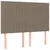 Vidaxl Box spring postelja z vzmetnico taupe 140x190 cm blago
