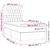 Vidaxl Box spring postelja z vzmetnico temno siva 100x200 cm blago