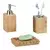 Northix Kopalniški dodatki Bamboo Set 3 – črpalka, milo, držalo