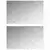 Stepenica Pravokutni 2 pcs Srebrno 80 x 50 cm Aluminij