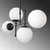 Opviq Mudoni MR 951 3 Luster, 108x15 cm, Crni