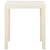 vidaXL Vrtna miza bela 79x65x72 cm plastika