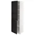 METOD Visoki element s policama/2 vrata, bela/Lerhyttan crno bajcovano, 60x60x200 cm