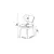HANAH HOME Set stolica (2 dela) Toldy Grey White