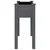 Sadilica s oblogom siva 71 x 37 x 76 cm od masivne jelovine