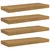 Polica na zidu Zidne 4 pcs Bež 60 x 23 x 4 cm Konstruirano drvo