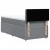 Vidaxl Box spring postelja z vzmetnico svetlo siva 90x190 cm blago