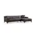 Atelier del Sofa Ugaona garnitura Petra 145x69x87cm Antracit