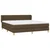 Vidaxl Box spring postelja z vzmetnico temno rjava 180x200 cm blago