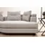 Atelier del Sofa Ugaona garnitura Padova 100x70x140cm Svetlosiva