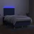 Vidaxl Box spring postelja z vzmetnico LED modra 120x200 cm blago