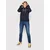 Tommy Hilfiger Puloverji TOMMY LOGO HOODY Modra