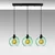 Opviq Luster Benek-20-14345, 70x20x120, IP20, Crno-zeleni