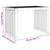 Vidaxl Vrtna stranska miza Rjava 50 x 32,5 x 35 cm Trden tikov les
