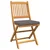 Sklopiva stolica s jastukom 4 pcs Siva 49 x 57,5 x 92 cm