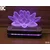 Black Cut 3D Lampa Lotos Zelena