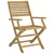 Sklopive vrtne stolice 8 kom 54,5x61,5x86,5 cm od drva bagrema