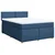 vidaXL vidaXL Box spring postelja z vzmetnico modra 160x200 cm blago, (21307422)