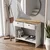 Hanah Home komoda Modera, 90 cm, hrast Sapphire / bela